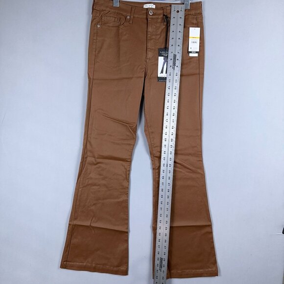 Sofia Vergara Melisa High Rise Flare Jeans Womens Size 12 Stretch Brown - Picture 11 of 12